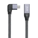 100W USB-C / Type-C Elbow Male to USB-C / Type-C Female Full-function Data Extension Cable, 0.2m, 0.5m, 1m, 1.5m