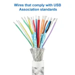 USB-C / Type-C Male to USB-C / Type-C Male Full-function Data Cable, 1m, 2m - Image 3