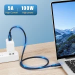 100W USB-C / Type-C 4.0 Male to USB-C / Type-C 4.0 Male Full-function Data Cable for Thunderbolt 3, 0.5m, 0.8m, 1m - Image 5