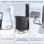 100W USB-C / Type-C 4.0 Male to USB-C / Type-C 4.0 Male Full-function Data Cable for Thunderbolt 3, 0.5m, 0.8m, 1m - Image 7