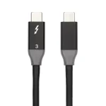 100W USB-C / Type-C 4.0 Male to USB-C / Type-C 4.0 Male Two-color Full-function Data Cable for Thunderbolt 3, 0.31m, 0.61m, 0.95m, 1.22m