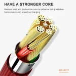 ADC-001 3A USB to USB-C / Type-C Weave Fast Charging Data Cable, 1m USB-C / Type-C, 2m USB-C / Type-C - Image 6