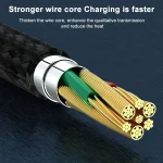 ADC-003 Type-C to 8 Pin PD Fast Charging Weave Data Cable, 1m, 2m - Image 2