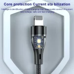 ADC-003 Type-C to 8 Pin PD Fast Charging Weave Data Cable, 1m, 2m - Image 3