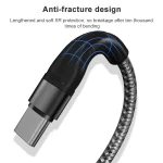 ADC-004 USB-C / Type-C to USB-C / Type-C PD Fast Charging Weave Data Cable, 1m, 2m - Image 2