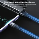 ADC-005 6A USB to USB-C / Type-C Weave Fast Charging Data Cable, 1m, 2m - Image 5