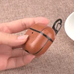 For Apple AirPods Pro Wireless Earphone Protective Leather Case with Hook - Image 4