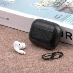 For Apple AirPods Pro Wireless Earphone Protective Leather Case with Hook - Image 7