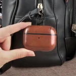 For Apple AirPods Pro Wireless Earphone Protective Leather Case with Hook - Image 9