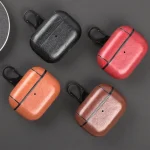 For Apple AirPods Pro Wireless Earphone Protective Leather Case with Hook - Image 10