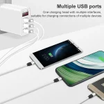 3 USB Ports LED Digital Display Travel Charger,, EU Plug, US Plug, UK Plug - Image 3