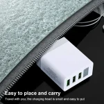 3 USB Ports LED Digital Display Travel Charger,, EU Plug, US Plug, UK Plug - Image 5