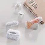 For AirPods Pro Marble Texture Plastic Earphone Protective Case - Image 3