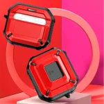 Diamond Texture Earphone Protective Case with Switch & Hook, For AirPods 3 - Image 3