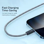 Baseus CALD000402 Dynamic Series 2.4A USB to 8 Pin Fast Charging Data Cable, 1m, 2m - Image 3