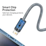 Baseus CALD000402 Dynamic Series 2.4A USB to 8 Pin Fast Charging Data Cable, 1m, 2m - Image 5