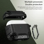Diamond Shield Mecha TPU + PC Earphone Protective Case with Hook for AirPods 3, For AirPods 3 - Image 3