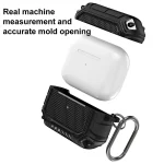 Diamond Shield Mecha TPU + PC Earphone Protective Case with Hook for AirPods Pro, For AirPods Pro - Image 3
