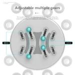 R-JUST BJ15 Aluminum Alloy Adjustable Magnetic Multi-function Disc Data Cable Storage Fixed Base Mobile Phone Laptop Bracket - Image 5