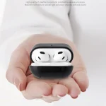 Crazy Horse Texture Earphone Protective Case with Hang Buckle For AirPods 3 - Image 7