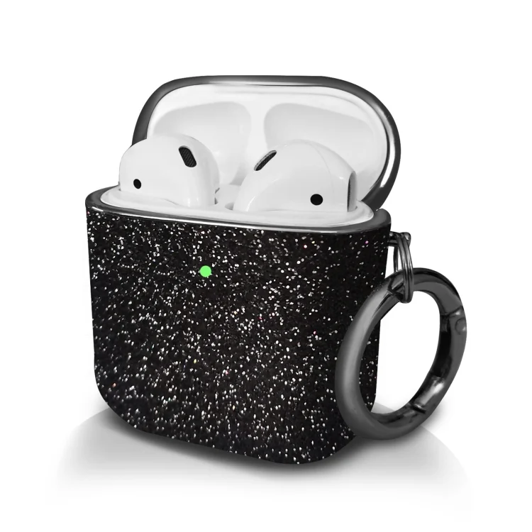 Electroplating Glitter Powder Wireless Earphone Protective Case, For AirPods 1 / 2, For AirPods Pro