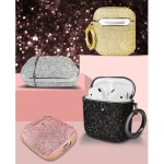 Electroplating Glitter Powder Wireless Earphone Protective Case, For AirPods 1 / 2, For AirPods Pro - Image 8