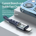 REMAX RC-179i 2.4A 8 Pin High Elastic TPE Fast Charging Data Cable, Length: 1m, 8 Pin - Image 4