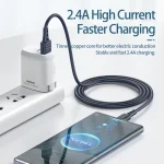 REMAX RC-179m  2.4A Micro USB High Elastic TPE Fast Charging Data Cable, Length: 1m, Micro USB - Image 3