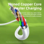 REMAX RC-198a Chaining II Series 5A USB to USB-C / Type-C Fast Charging Data Cable, Cable Length: 1m, RC-198a - Image 4