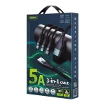 REMAX RC-199th Whirly Series 5A USB to USB-C / Type-C + 8 Pin + Micro USB Fast Charging Data Cable, Cable Length: 1.2m - Image 8