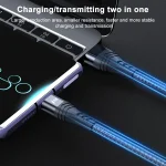 ADC-005 6A USB to USB-C / Type-C Weave Fast Charging Data Cable, 0.5m, 3m - Image 5