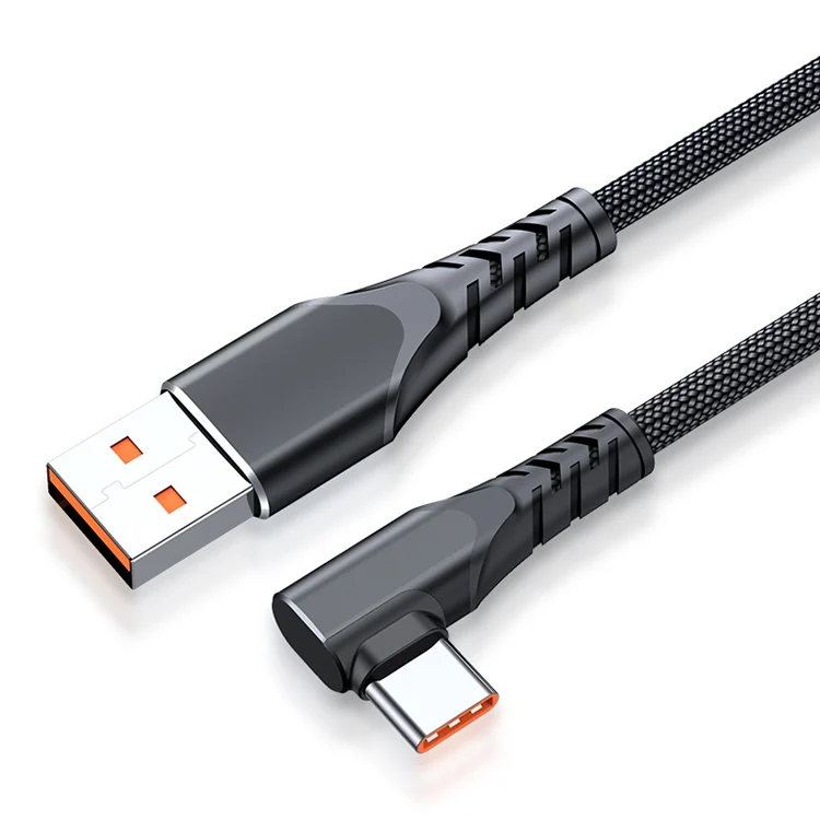 EDA002382501A_1.webp 6A 66W USB to USB-C / Type-C Elbow Mobile Phone Game Fast Data Cable, 0.5m, 1m - Image 7