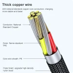 6A 66W USB to USB-C / Type-C Elbow Mobile Phone Game Fast Data Cable, 0.5m, 1m - Image 2