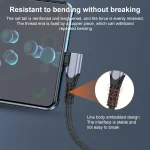6A 66W USB to USB-C / Type-C Elbow Mobile Phone Game Fast Data Cable, 0.5m, 1m - Image 5