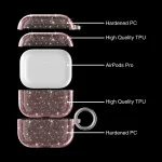 Terminator Glitter Powder Earphone Protective Case with Hook, For AirPods Pro - Image 4