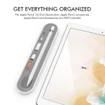 PC + Silicone Stylus Pen Magnetic Absorption Storage Box For Apple Pencil 1 / 2 - Image 3