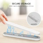 PC + Silicone Stylus Pen Magnetic Absorption Storage Box For Apple Pencil 1 / 2 - Image 4