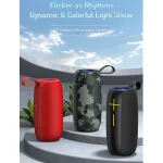 awei Y370 Outdoor Waterproof Bluetooth Speaker with Colorful Light - Image 2