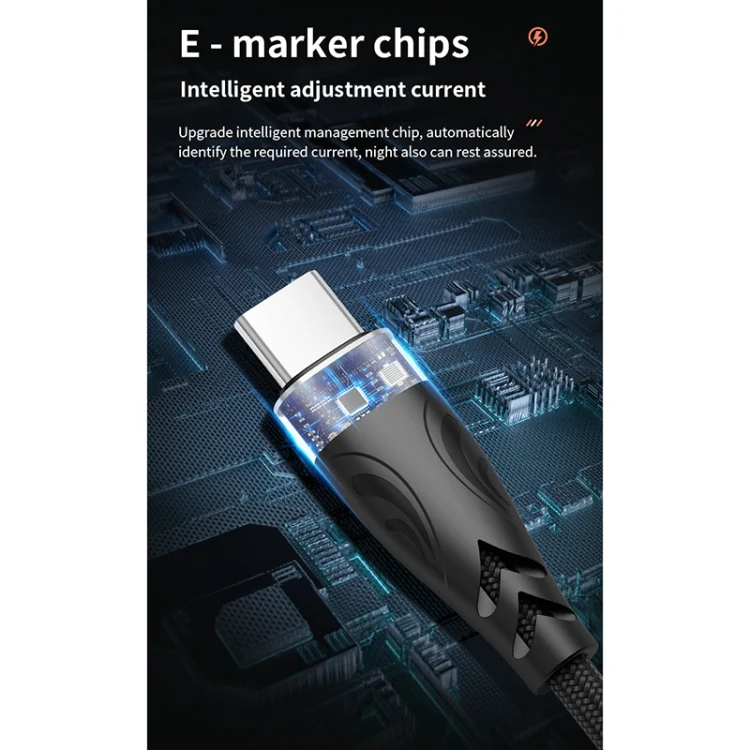 EDA002577301_B3.webp ADC-008 100W USB-C / Type-C to USB-C / Type-C Fast Charge Data Cable, 1m, 2m - Image 4