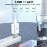 IVON AD-33 2 in 1 2.1A Single USB Port Travel Charger + 1m USB to 8 Pin Data Cable Set,, EU Plug, US Plug - Image 4