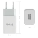 IVON AD-33 2 in 1 2.1A Single USB Port Travel Charger + 1m USB to Micro USB Data Cable Set,, EU Plug, US Plug - Image 7