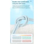 27W PD USB-C / Type-C to 8 Pin Fast Charging Braided Data Cable, Cable Length: 1m, 27W - Image 6