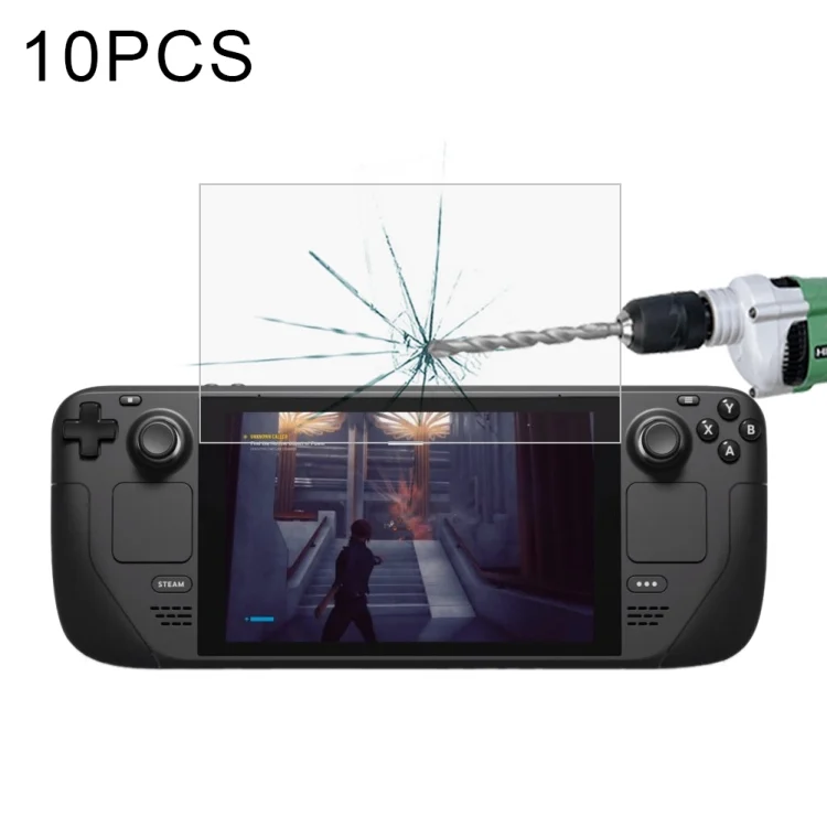 10 PCS 0.26mm 9H 2.5D Tempered Glass Film, For Deck Game Console (20 PCS)