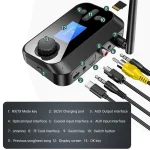 C41 3 in 1 Optical Fiber Bluetooth 5.0 Audio Adapter Receiver Transmitter with LCD Screen - Image 3