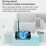 C41 3 in 1 Optical Fiber Bluetooth 5.0 Audio Adapter Receiver Transmitter with LCD Screen - Image 5
