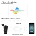 Fineblue F990 CVC6.0 Noise Reduction Lavalier Bluetooth Earphone, Support Vibration Reminder - Image 3
