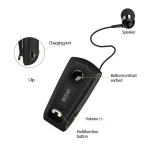 UKELILI UK-E20 DSP Noise Reduction Lavalier Pull Cable Bluetooth Earphone with Vibration - Image 3