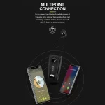 UKELILI UK-E20 DSP Noise Reduction Lavalier Pull Cable Bluetooth Earphone with Vibration - Image 5