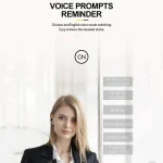 UKELILI UK-E20 DSP Noise Reduction Lavalier Pull Cable Bluetooth Earphone with Vibration - Image 7