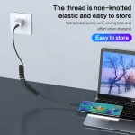 3A Micro USB Spring Charging Data Cable, Micro - Image 4